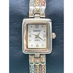 Embassy Gold Silver And Bronze Tone Band Women’s Quartz Watch